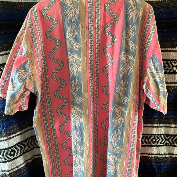 Vintage 80s Pacific Coast Highway Hawaiian Shirt. Size Large. - Picture 3 of 4